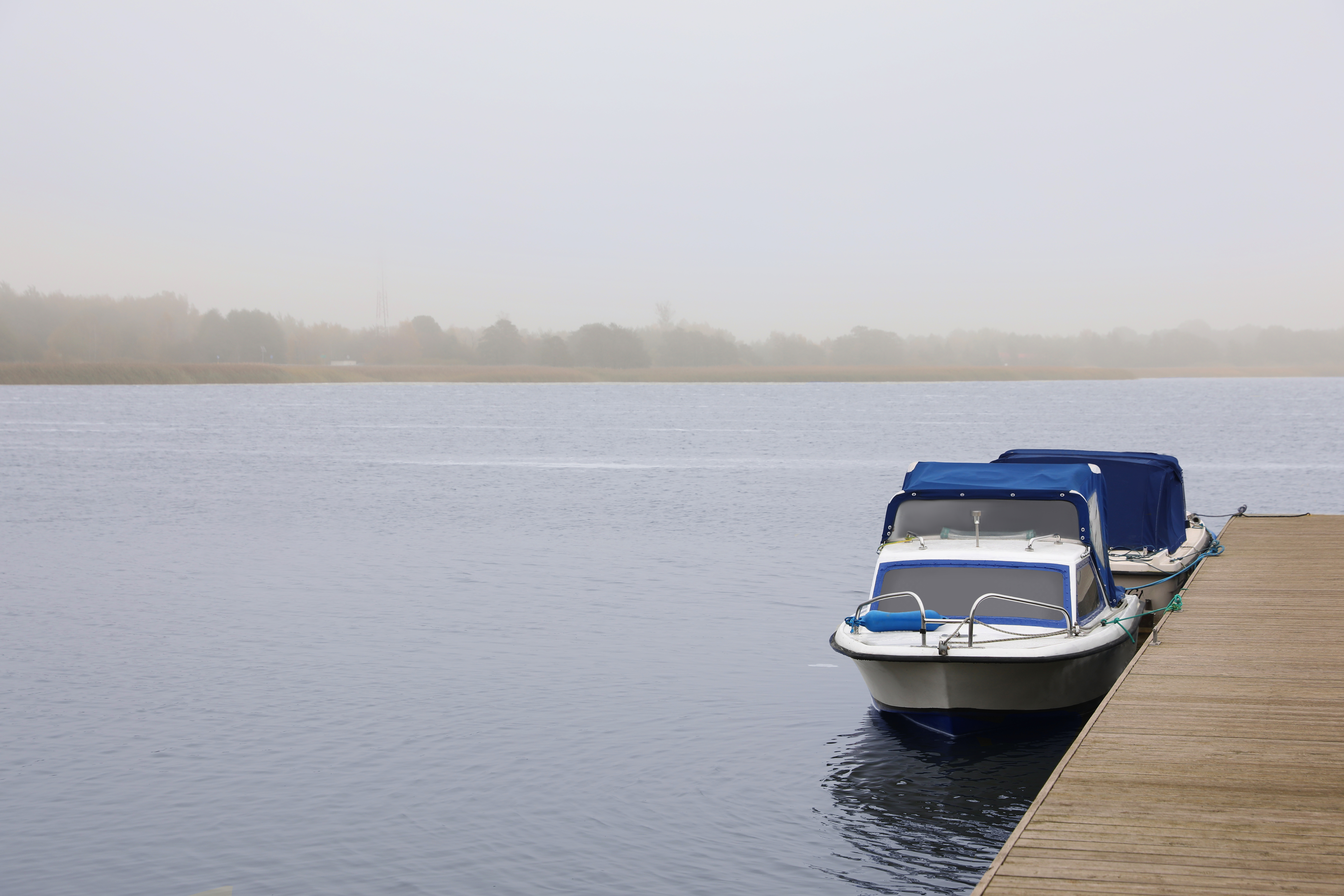 Custom dock construction on waterfront property
