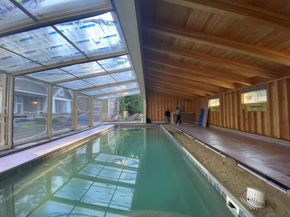 Custom interior remodeling project with open layout